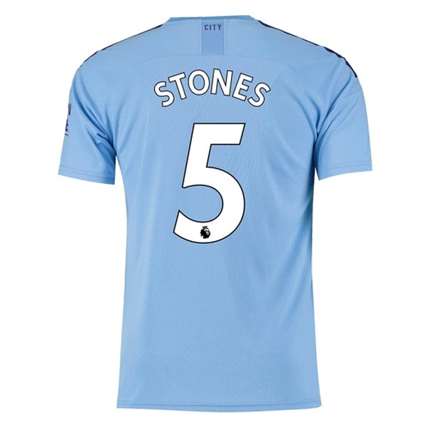 Trikot Manchester City NO.5 Stones Heim 2019-20 Blau Fussballtrikots Günstig
